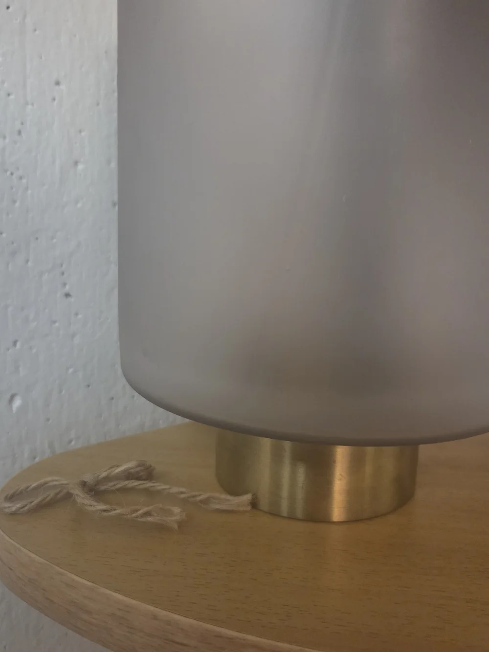 Modern Frosted Glass Table Lamp with Brass Base Spring Wedding Decor Soft Lights